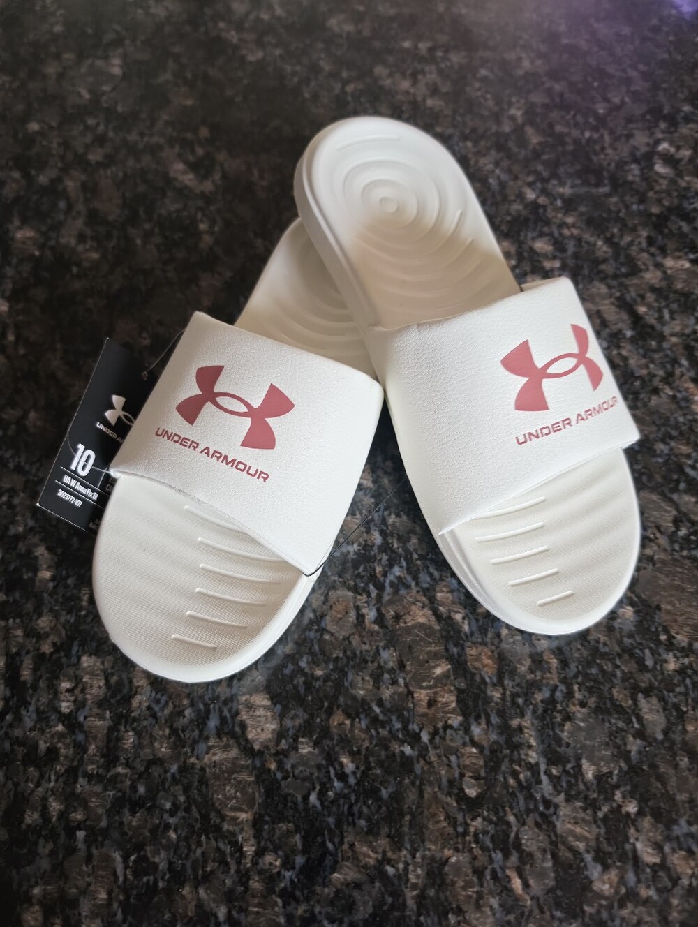 New Womens Sz 10 Under Armour Slides Sandals - Picture 2 of 5